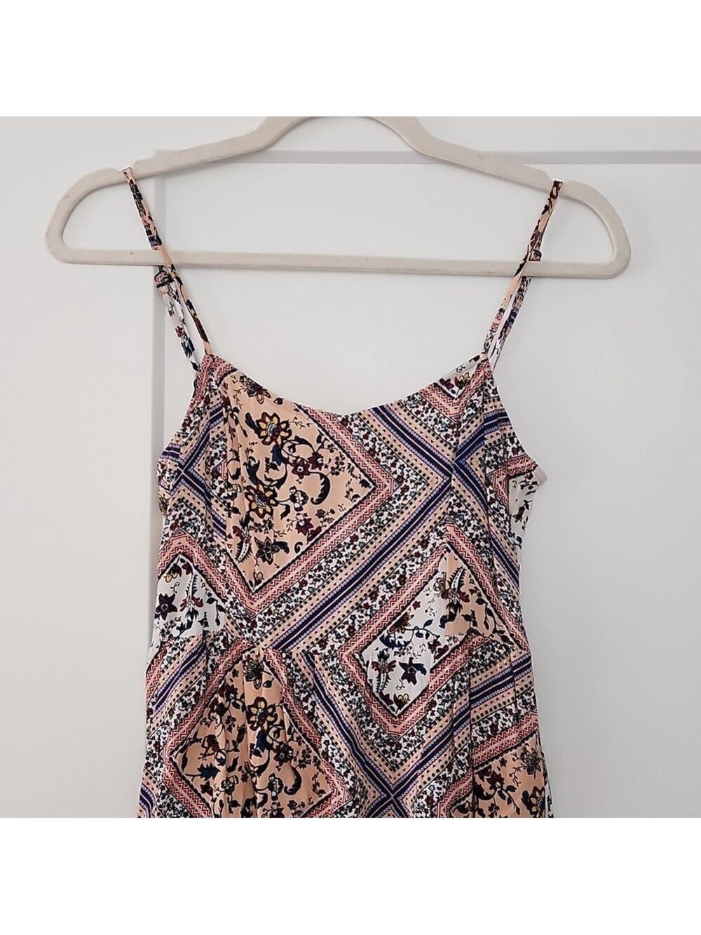 H&M Peach Patterned Mini Dress - Picture 4 of 7